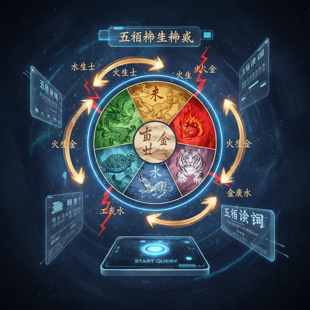 五行查詢 - 五行相生相剋