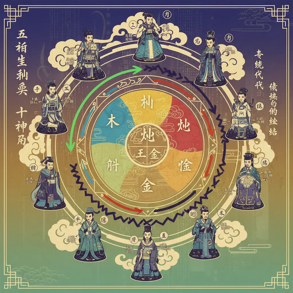 十神 - 五行生剋