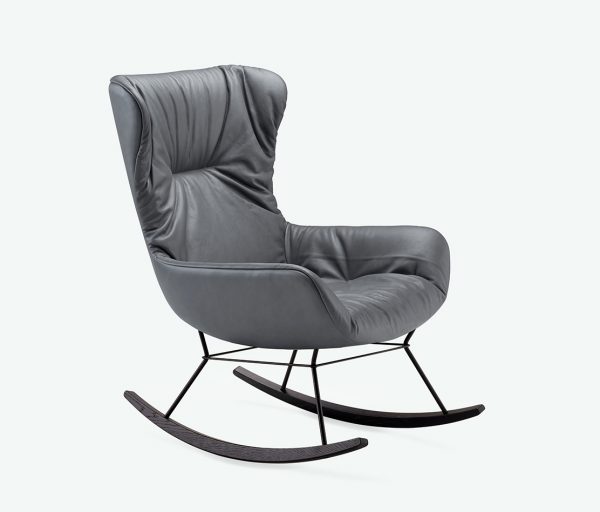 LEYA ROCKING WINGBACK CHAIR | ROCKING LOUNGE CHAIR - Image 3